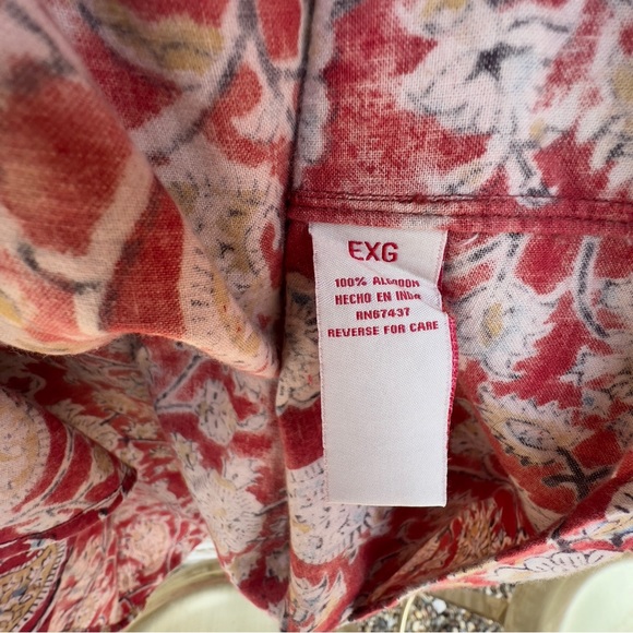 Vintage Ralph Lauren Polo Jeans Co. Quality Denim Goods Print Camp Shirt - Picture 15 of 16